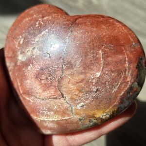 Fire moonstone heart